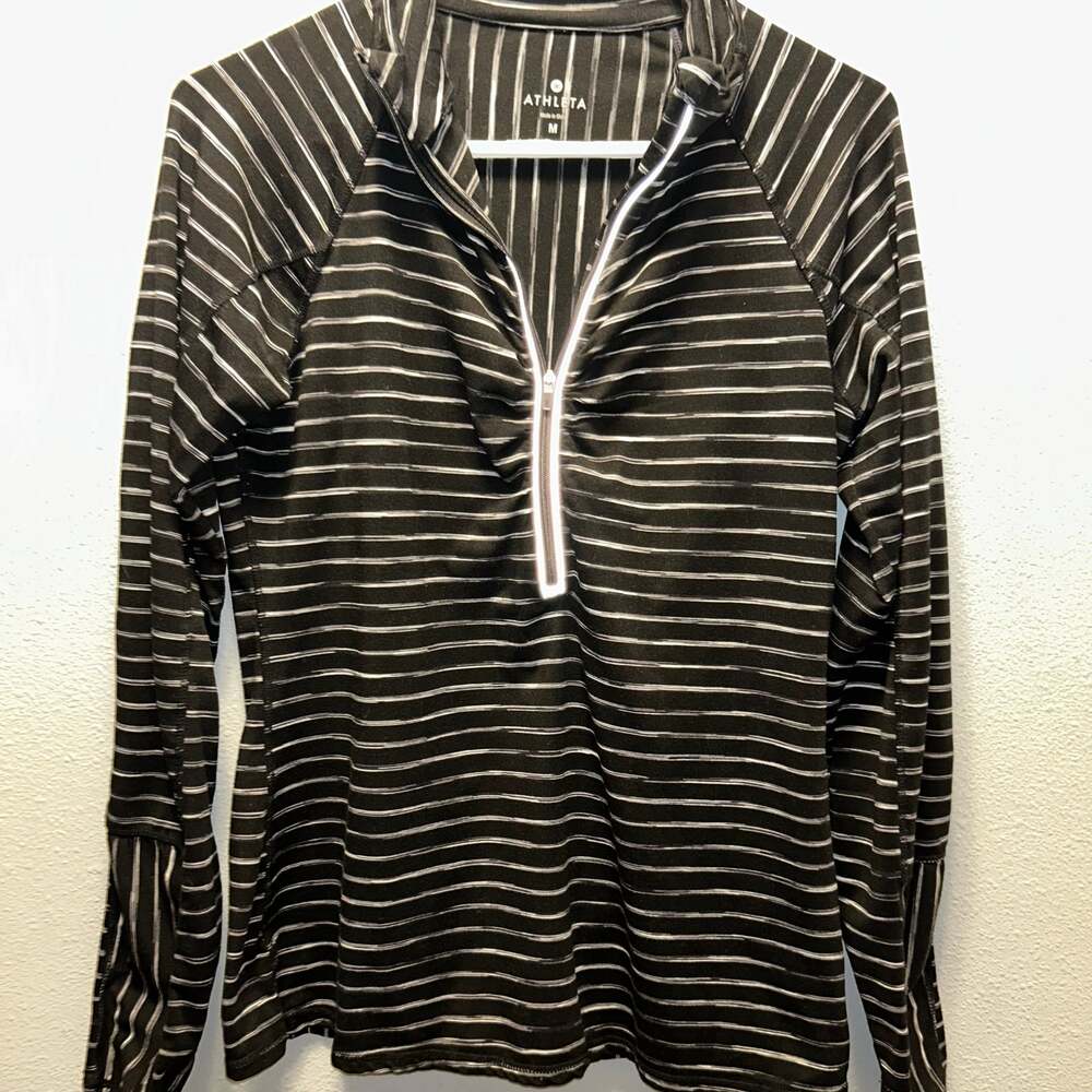 Athleta Long Sleeve 1/4 Zip Workout Pullover